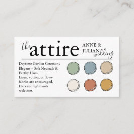 White The Attire QR Code enclosure Card  エンクロージャーカード