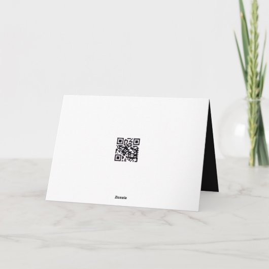 White Thought Bubble On White for Thinking of You カード (裏面)