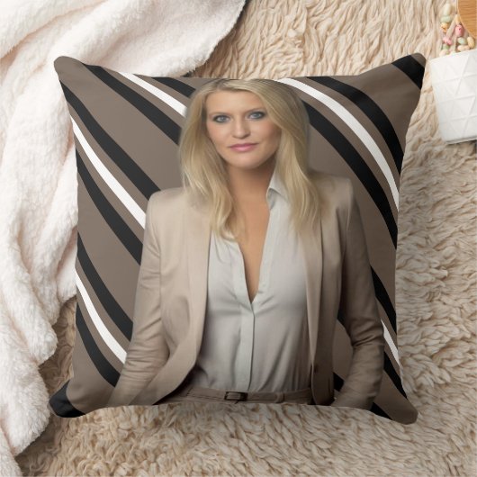 White Throw Pillow クッション (ブランケット)