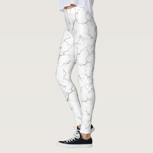 White tie dye leggings レギンス (左)