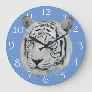 White tiger ラージ壁時計