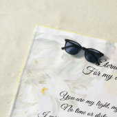 White Tiger and Lilies Devotion Towel ビーチタオル (インサイチュ)