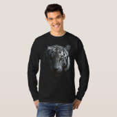 White Tiger Artwork - Mandala Animal Art Tiger Tシャツ (正面フル)