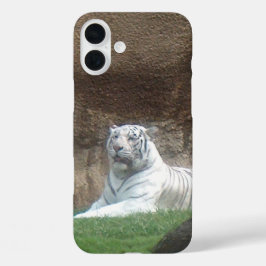 White Tiger iPhone 16 Plusケース