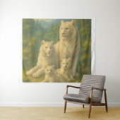 White Tiger • Dawn Forest Ancestral Family | ManJi タペストリー (インサイチュ(横))