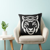 White Tiger Face Pillow クッション (椅子)