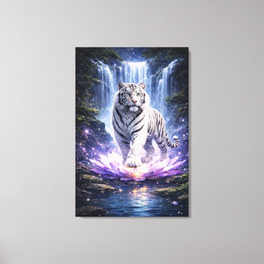 White Tiger Fantasy Art | Man Jiang Hong Art Serie キャンバスプリント (正面)