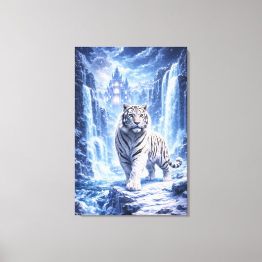 White Tiger Fantasy Art | Man Jiang Hong Art Serie キャンバスプリント (正面)