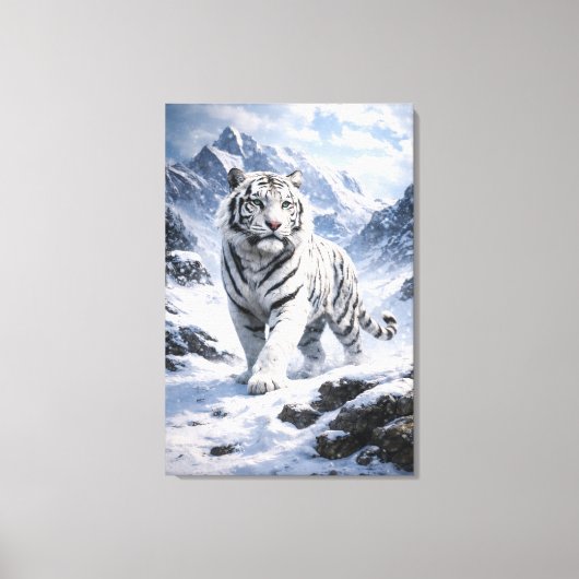 White Tiger Fantasy Art | Man Jiang Hong Art Serie キャンバスプリント (正面)