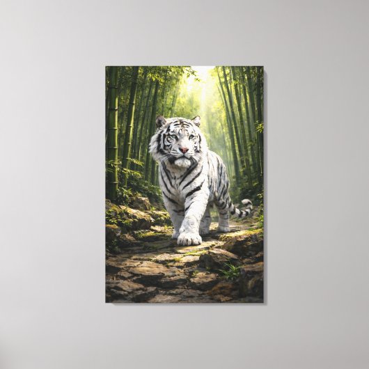 White Tiger Fantasy Art | Man Jiang Hong Art Serie キャンバスプリント (正面)