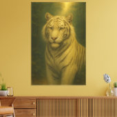  White Tiger Fine Art – Majestic Portrait キャンバスプリント (インサイチュ (リビング))