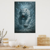 White Tiger – Frost King Ice Burst Descent – ManJi ポスター (キッチン)