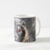 White tiger futuristic sci-fi guardian mug コーヒーマグカップ (正面右)