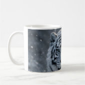 White tiger futuristic sci-fi guardian mug コーヒーマグカップ (左)