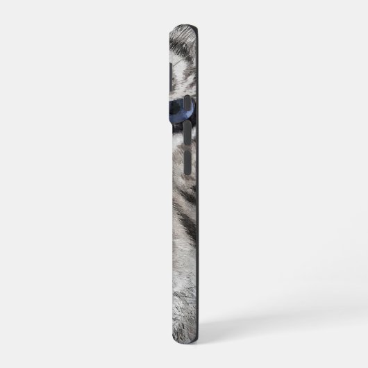 White Tiger Head  iPhone 16ケース (左側面)