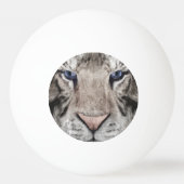 White Tiger Head Wildlife Aesthetic 卓球ボール (裏面)
