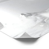 White Tiger in Bathtub Art Print Cheetah Poster Ba ポスター (角)