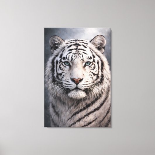 White Tiger in Motion – ManJiangHong Art Series キャンバスプリント (正面)