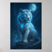 White Tiger – Moonlit Mystical Scene | ManJiangHon ポスター (正面)