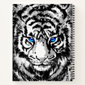 White Tiger Notebook - Tiger Artwork – 野生生物 ノートブック (裏面)