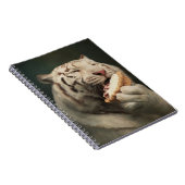 White Tiger Pie Notes – Elegant Notebook ノートブック (右側)