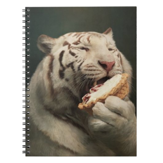 White Tiger Pie Notes – Elegant Notebook ノートブック (正面)