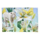  White Tiger Yellow Lilly 枕カバー (正面)