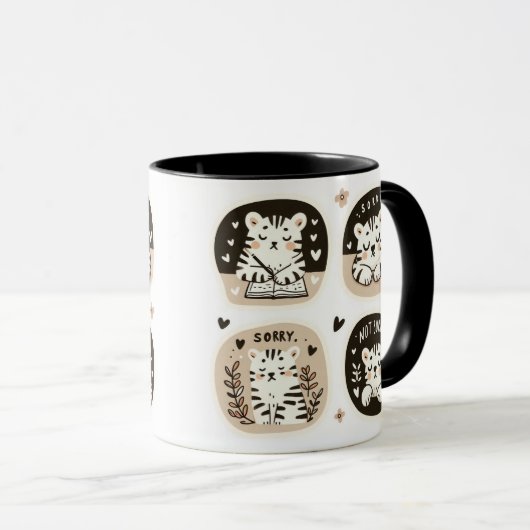 White Tigers Journaling - "Sorry, Not Sorry" マグカップ (正面右)