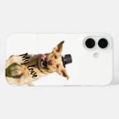 White Top Hat Labrador Retriever Dog iPhone 16 Cas Case-Mate iPhoneケース (裏面 (横))