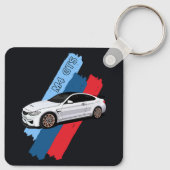 White Track Beast Performance Racing Stripes キーホルダー (裏面)