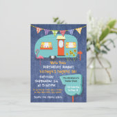 White Trash Birthday bash party invitation 招待状 (スタンド正面)