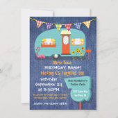 White Trash Birthday bash party invitation 招待状 (正面)