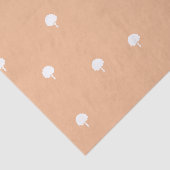 White Trees on Light Brown Background 薄葉紙 (詳細)