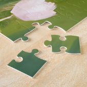 White Tulips Flower Field Painting ジグソーパズル (側面)