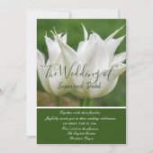 White Tulips Wedding Invitation 招待状 (正面)