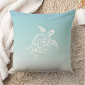 White Turtles Beach Themed クッション (ブランケット)
