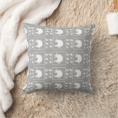 White Tweety Bird On Grey Baby Nursery Kids  クッション (ブランケット)