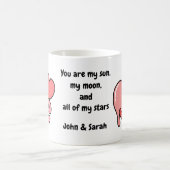 White Valentine's Day Love コーヒーマグカップ (中央)