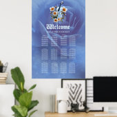 White Violin with Flowers – Elegant Music & Nature ポスター (ホームオフィス)