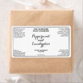 White w curly text cosmetics bottle label  ラベル (インサイチュ)