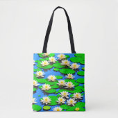 White Water Lilies Tote Bag トートバッグ (正面)