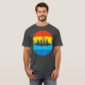 White Water Rafting Vintage Rafters Retro 1970s Tシャツ (正面フル)