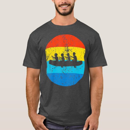 White Water Rafting Vintage Rafters Retro 1970s Tシャツ (正面)