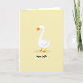 White Waterfowl Easter Card カード (正面)