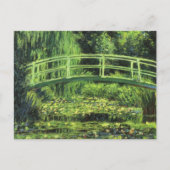 White Waterlilies by Claude Monet, Vintage Art ポストカード (正面)