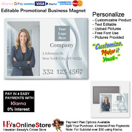 White Wave Company Photo Logo Promotional Business マグネット