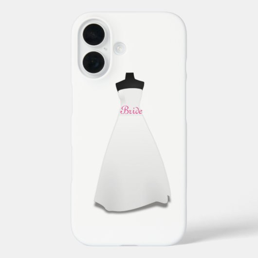 White Wedding Dress Bride  Case-Mate iPhoneケース (裏面)