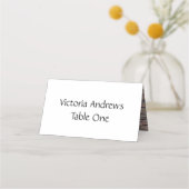 White Wedding Table Seating Cards プレイスカード (裏面)