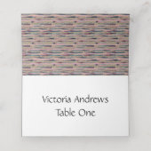 White Wedding Table Seating Cards プレイスカード (内部開封)