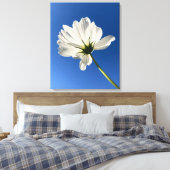 White Wild Flower Canvas Art キャンバスプリント (インサイチュ (寝室))